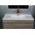 Solid surface embedded basin for cabinet